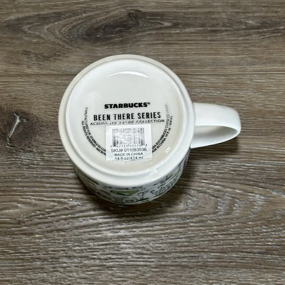 Starbucks FLORIDA “ Been There Series ” 14 oz Mug 2018 White Pink Green